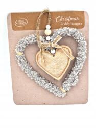  Karácsonyi Dísz Filc Szív Dísz Beige (bézs) (AC602113207903)