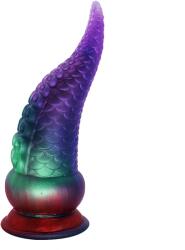 Passion Labs Dildo Fantasy No. 54 cu Ventuza, Silicon Lichid, Mov, 21.5 cm, Passion Labs