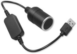 Autolife A15163-1 USB-port 12V autós szivargyújtó aljzathoz, átalakító adapter kábel (55047)