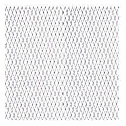 Automax Hűtőrács Tuning 100 × 25 cm (Ezüst) (Kis lyukú) (AM9751)