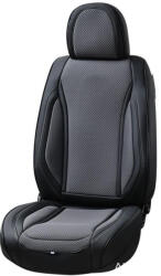 Car-S Üléshuzat PRÉMIUM univerzális bőr-szövet 1db-os Fekete-szürke (76419)