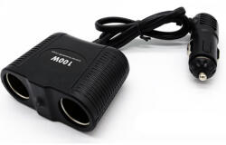 Autolife 13238 Szivargyújtó elosztó 2-es - állítható - 12/24V - MAX 100W (13238) - akcio-shop