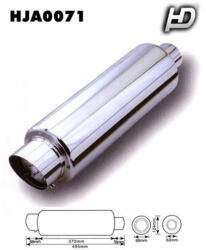 HD Kipufogódob rozsdamentes acél KP-HJA0071 (3427)