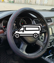 Autolife Műbőr kormányvédő 40cm fekete-piros 2395-40 (2395-40)