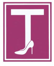 A-life T betű Mágneses tanuló vezető matrica Rózsaszín női cipő 10x10cm fényvisszaverős (AS107871)