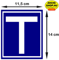 Akció-Shop. hu T betű Mágneses tanuló vezető matrica ( kicsi ) 14 x 11, 5cm (AS101230)
