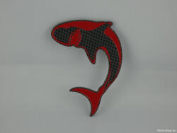 Maxeed Öntapadó embléma Cápa karbon-piros (50558)