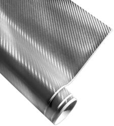 Car-S Carbon dekor fólia, ezüst, 180x152cm, öntapadós Silver Karbon (AS23578)