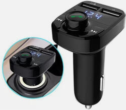 Autolife X8 Bluetooth Transmitter LCD kijelzővel 12V (53067) - akcio-shop