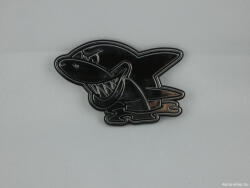 Maxeed Öntapadó króm embléma Cápa vigyori (50587)