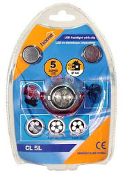 Somogyi Elektronic Lámpa csíptethetős, 5LED-es, elemes (Fejlámpa-sapkalámpa) CL 5L (CL 5L)
