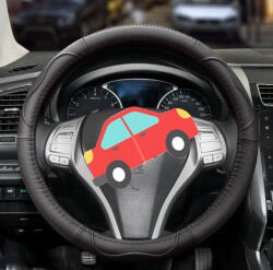 Autolife Teherautós Valódi bőr furgon kormányvédő DS01BK-39CM (CC61379)