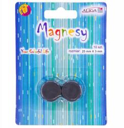 Aliga Hűtőmágnesek 25mm x 3 mm 10 db Aliga (MAG-3508)