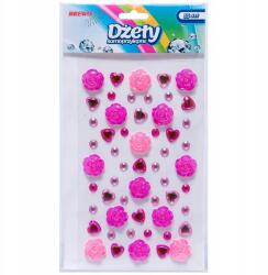 Brewis Öntapadós Strasszok Rózsa Szív Rózsaszín Valentin-nap 55 Db Brewis DSK5 (DSK5)