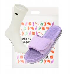 Kubota Karácsonyi Ajándék Női Papucs Kubota Tépőzáras Szőrme Lila 39 Zokni (K25MP-100-001-11-Z-039)