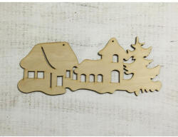  Natúr fa - Téli táj 34cm - papelito