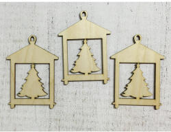 Natúr fa - Fenyő lámpás 3db/csomag - papelito