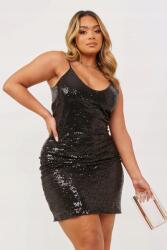 UNIQUE21 Fekete Flitteres Ruha (36) (427202)