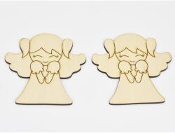  Natúr fa - Cuki angyalka 10cm 2db/csomag - papelito