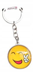  Kulcstartó Medál Smiley Emoji CB-0204 Aliga Minta 1 (CB-0204)