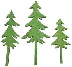  Hegyvidéki fenyők metál zöld 3db/cs - papelito