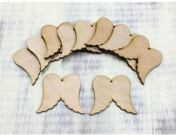  Natúr fa - Angyalszárny 5cm 10db/csomag - papelito