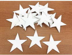 Csillag fehér 5, 5cm 15db/csomag - papelito