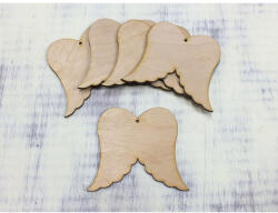  Natúr fa - Angyalszárny 8cm 5db/csomag - papelito