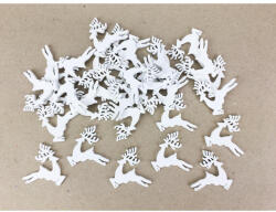  Fehér ugrószarvas 3cm 30db/csomag - papelito