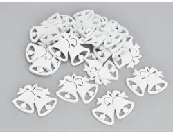 Fehér fa dupla harang 4*5cm 20db/cs 4431