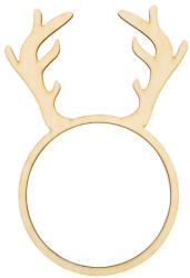  Natúr fa - Agancsos díszíthető natúr karika 26cm - papelito