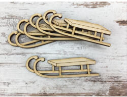 Natúr fa - Szánkó 8cm 5db/csomag - papelito