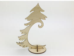  Natúr fa - Gömbtartó íves fenyő 13, 5x21cm - papelito