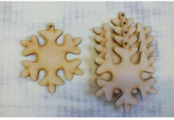  Natúr fa - Hópehely 11cm 5db/csomag - papelito