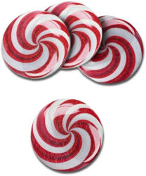 Nyomtatott fa tábla - Karácsonyi cukorka kerek 4db/csomag - papelito