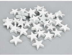 Fehér fa csillag vastag 3cm 40db/csomag - papelito