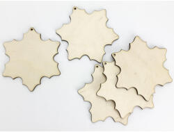  Natúr fa - Hópihe virág 10cm 5db/csomag - papelito