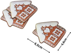 Nyomtatott dekorkarton - Mézeskalács kunyhó 3db/csomag 6845