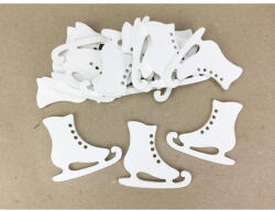 Fehér korcsolya 5cm 15db/csomag - papelito