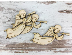 Natúr fa - Trombitás angyal 10cm 3db/csomag - papelito