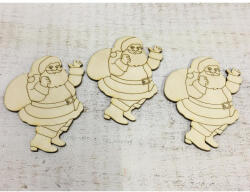 Natúr fa - Mikulás 10cm 3db/csomag - papelito