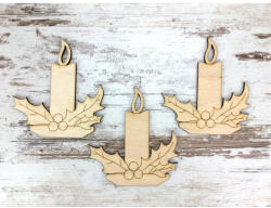 Natúr fa - Gyertya 10cm 3db/csomag - papelito