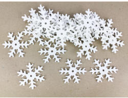 Fehér fa hókristály 5, 5cm 25db/cs 4275