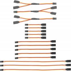  16 darabos Rc szervo 1-2 Y-kábel 75/150/300mm JR/Futaba Universal Rc (B0CSDWBSR8)