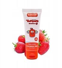 Babyton Fogkrém Babyton Természetes Fluormentes Eper gyerekeknek 1 fogtól (BAB06144)