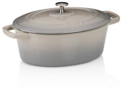 Kela Calido öntöttvas sütőedény világosszürke ovális 29, 0x23, 0x11, 0cm (KL-12859)