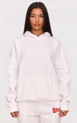 Prettylittlething Fehér Melegítő Pulóver Klasszikus Kapucnis Nyomott Mintás Sima Prettylittlething Xs