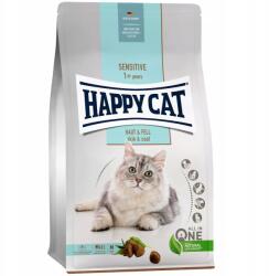Happy Cat Sensitive Skin & Coat száraz macskaeledel egészséges bőrre 4kg
