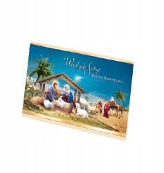 Karo Bérlet Babérlevél Karácsonyi Képeslap Bn Boríték Ostya II