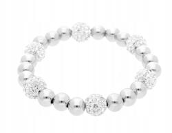  Asanat ezüst színű, rugalmas karkötő sebészeti acélból (8793)